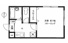 メゾンＭ　賃貸　1K　角部屋　バス・トイレ別　エアコン　室内洗濯機置場　クローゼット　オートロック　駐輪場　地デジ　Ｂフレッツ　2路線2駅利用可の画像２