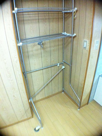 内装&nbsp;洗濯機置場　ラック付き