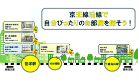 京王沿線でお部屋探しなら当社支店もご利用下さい！の画像
